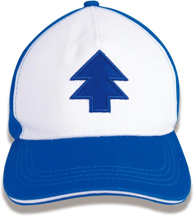FOFODUCK Dipper Hat Embroidered Blue Fir Dipper's Cap Baseball Cap with Bill Cipher Necklace - Image 2